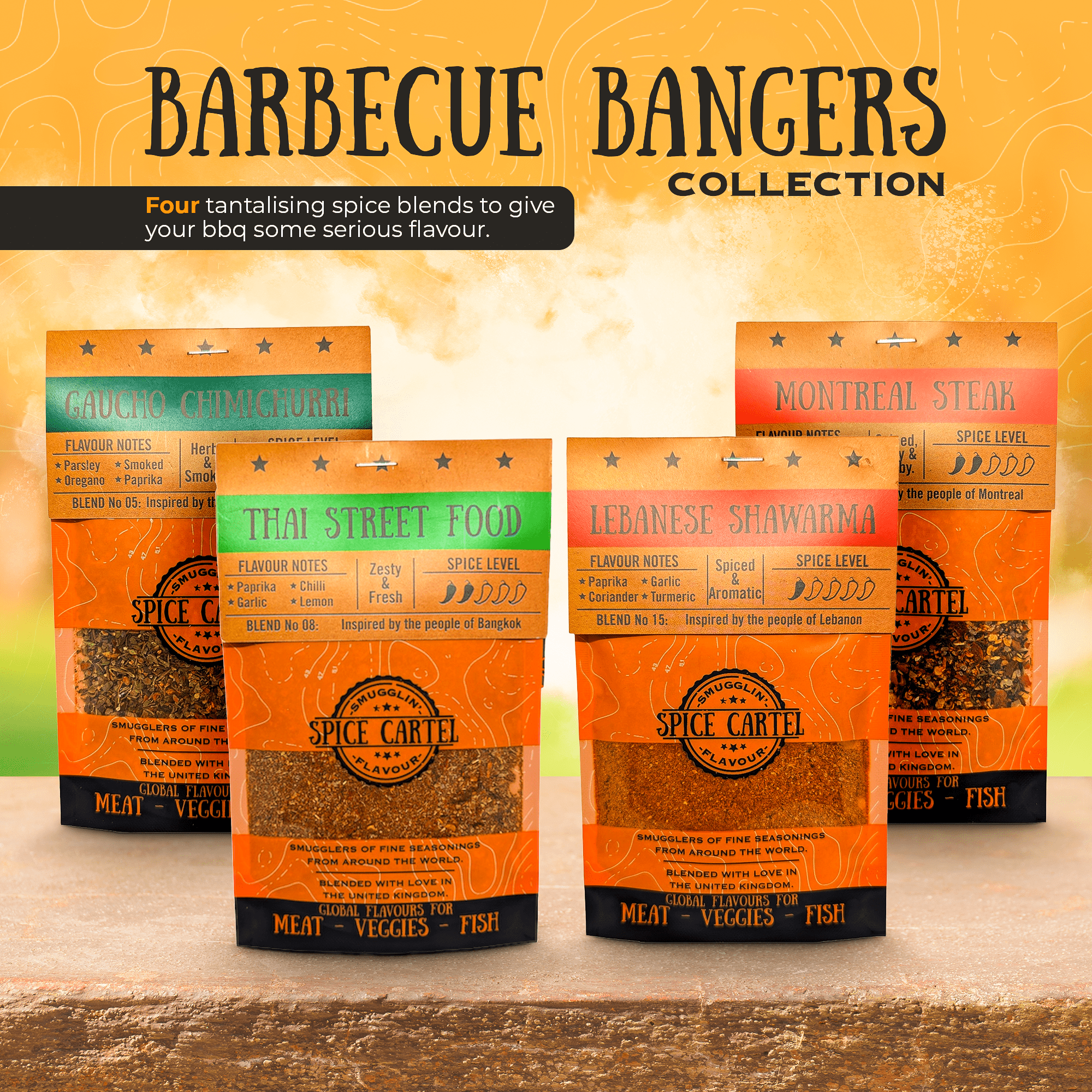 BBQ Bangers Gift Box | BBQ Rubs From Around The World